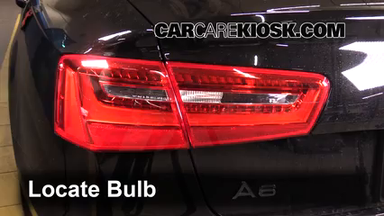 2013 Audi A6 Quattro Premium 3.0L V6 Supercharged Éclairage Feux de marche arrière (remplacer une ampoule)